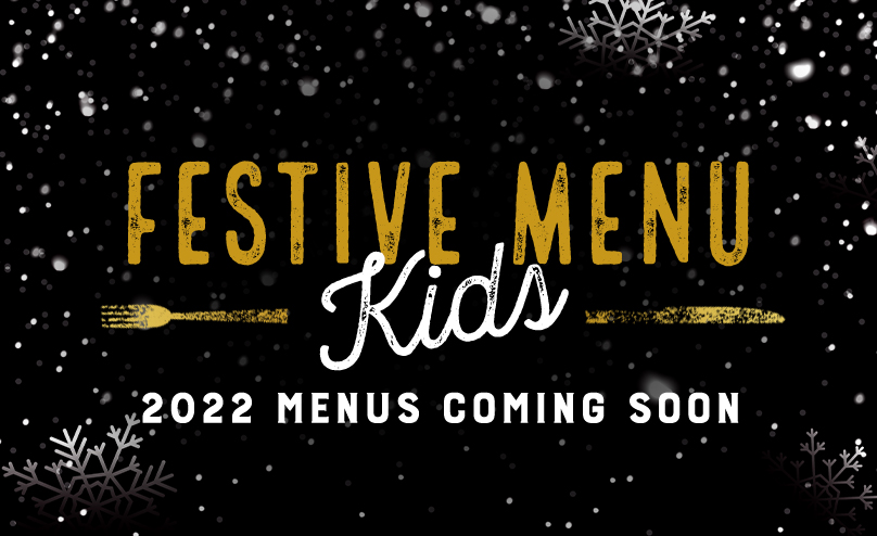Festive Kids Menu at The Hole in the Wall